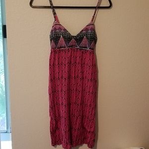 3/$25 Volcom pink mini dress XS